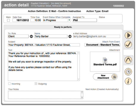 Automatically Generated E Mail Confirmation